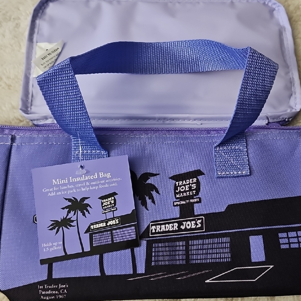 Trader Joe's Purple Mini Insulated Bag